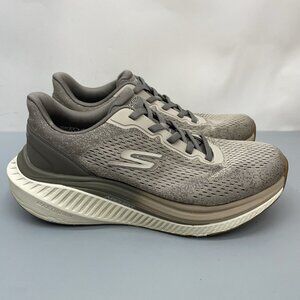 Skechers Go Walk Sneakers Shoe Max Cushioning Arch Fit Comfort Taupe Gray Mens 9